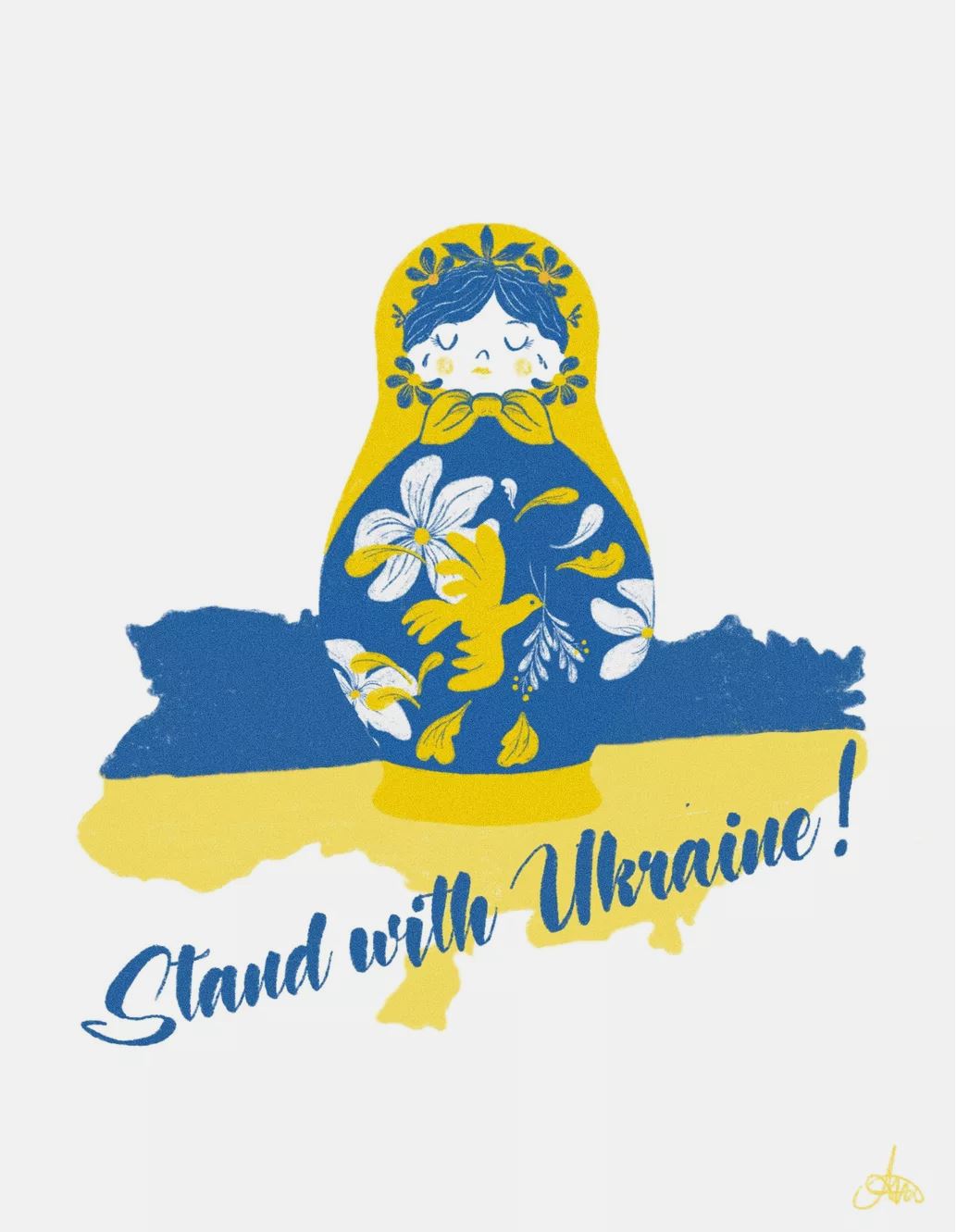 Visuel : Coeur  coeur avec l'Ukraine...