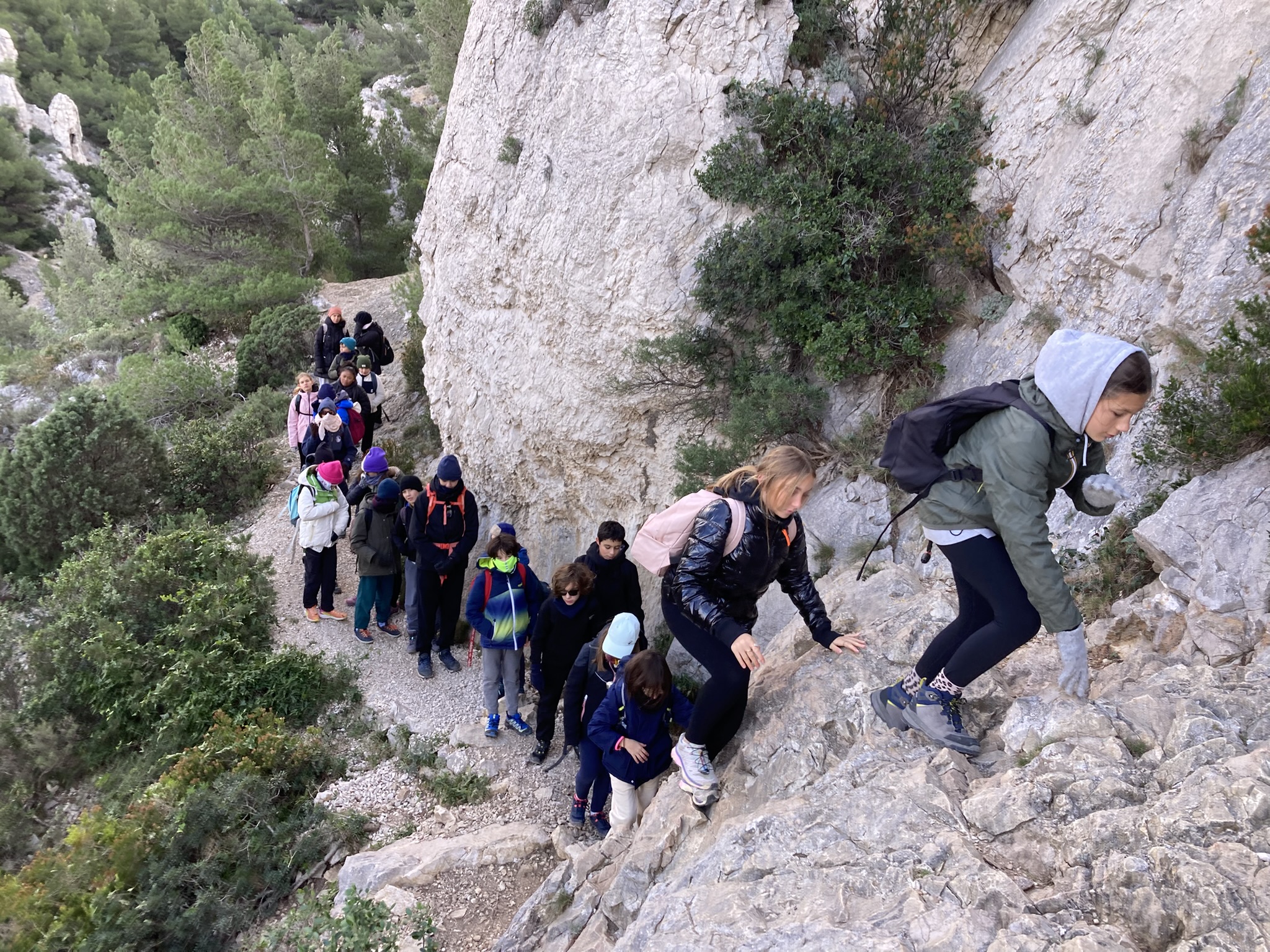 Visuel : SORTIE CALANQUES POUR LA 5EME C !