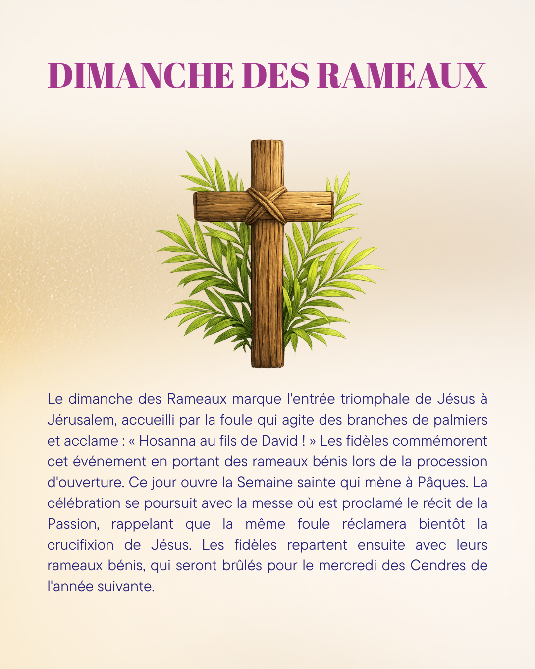 Visuel : SEMAINE SAINTE