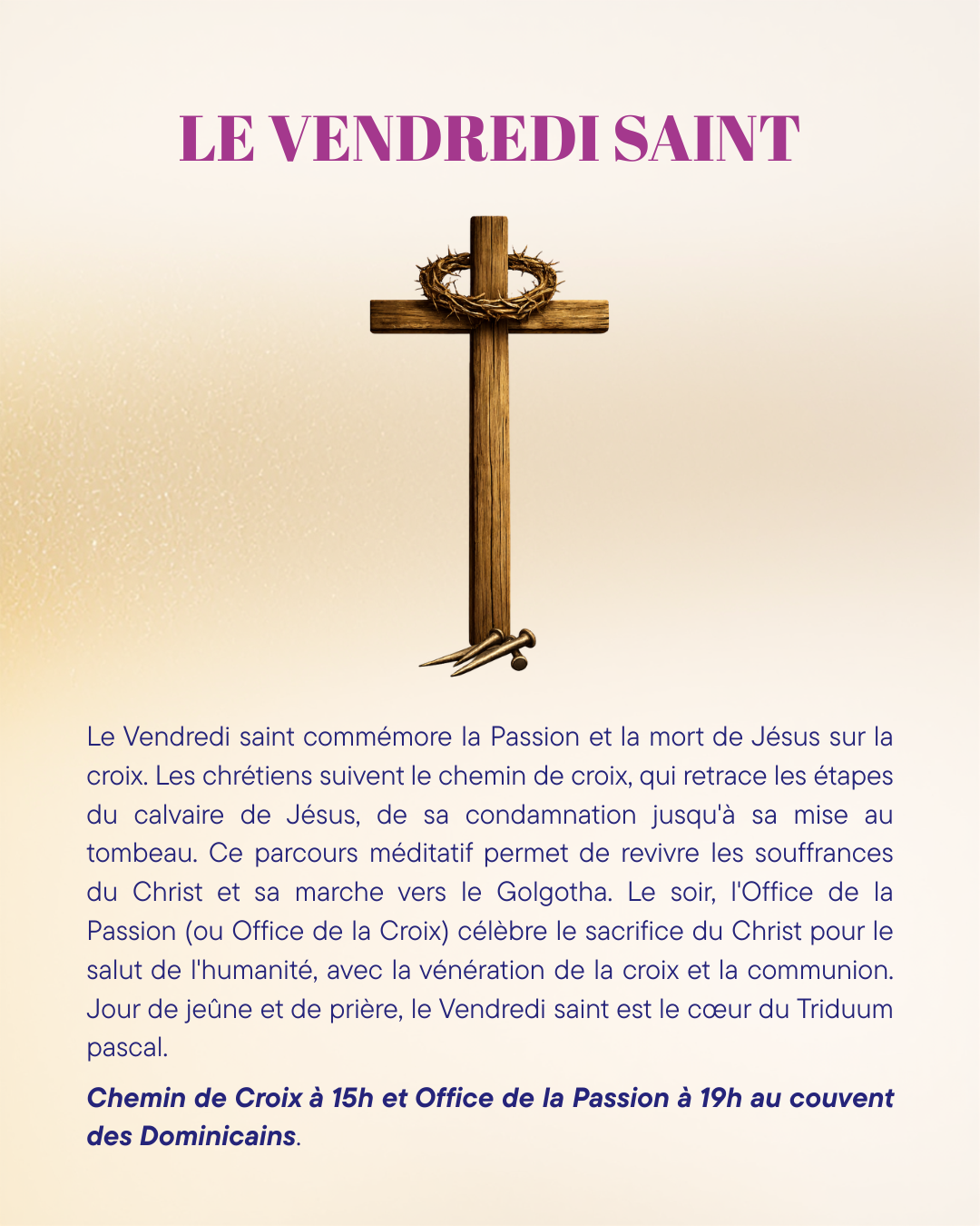 Visuel : SEMAINE SAINTE