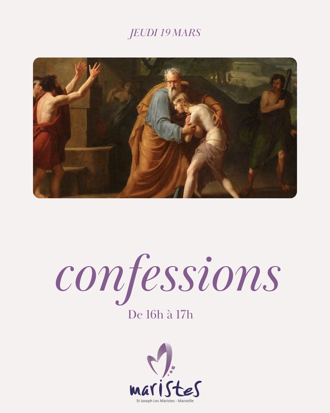 Visuel : TEMPS DE CAREME- CONFESSIONS