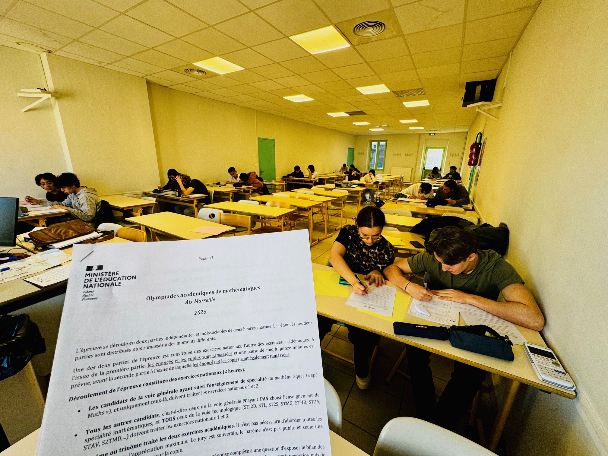 Visuel : OLYMPIADES DE MATHEMATIQUES !