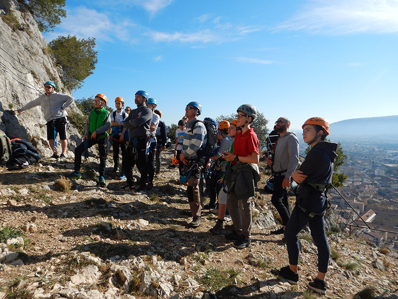 Visuel : SORTIE ENVIRONNEMENT A LA VIA FERRATA