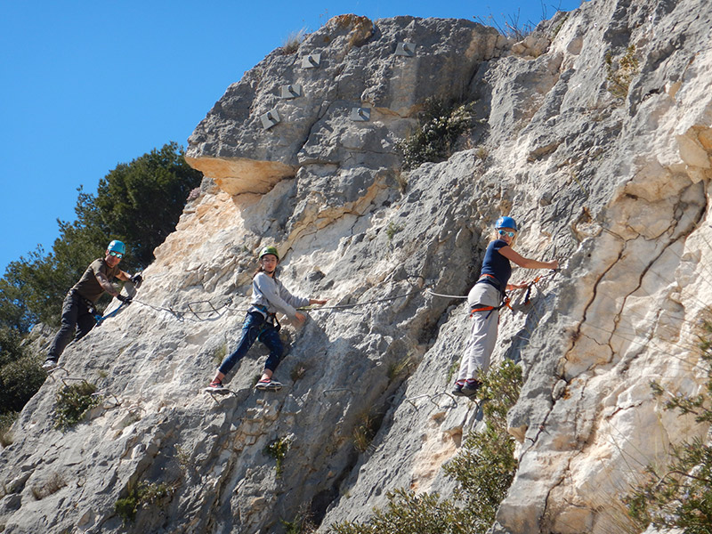 Visuel : SORTIE ENVIRONNEMENT A LA VIA FERRATA