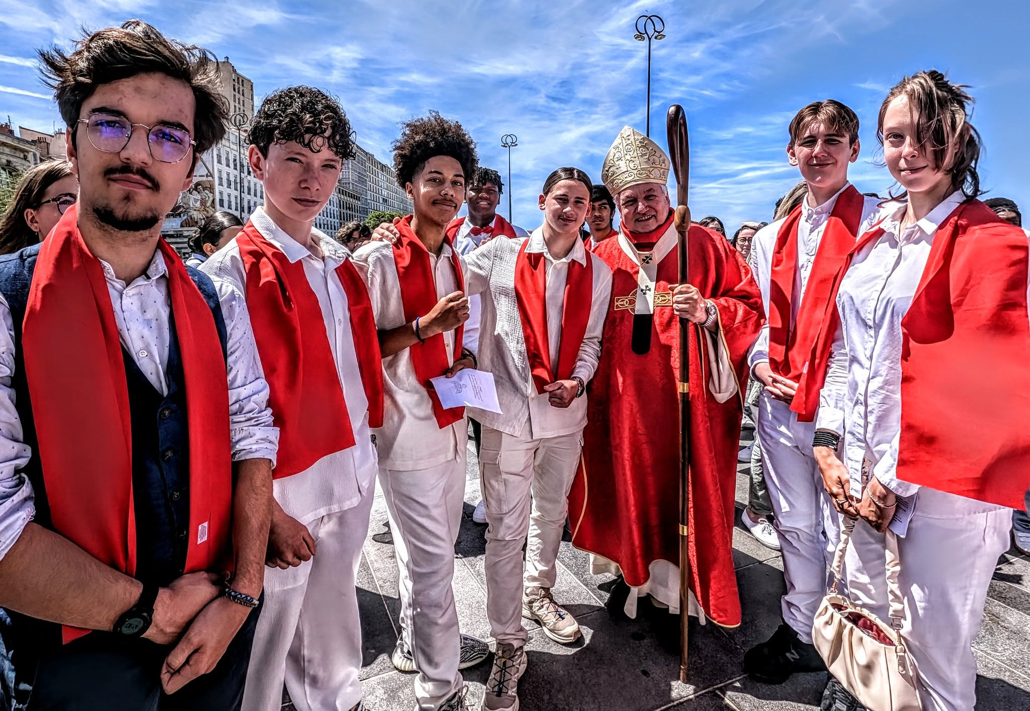 Jeunes de Saint-Joseph les Maristes lors d’un temps spirituel