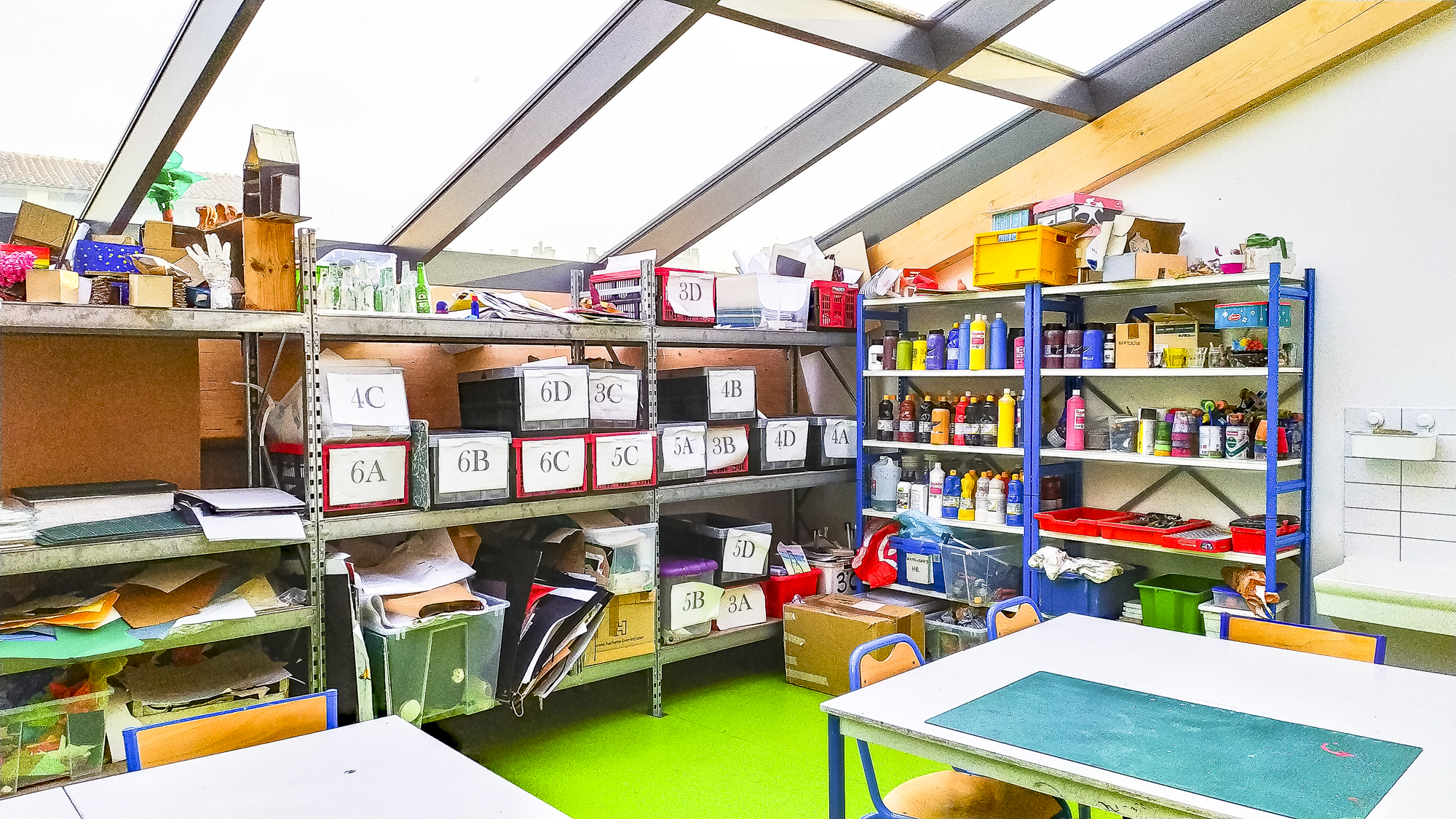 La salle d'arts plastiques